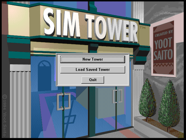 SimTower Title Screen